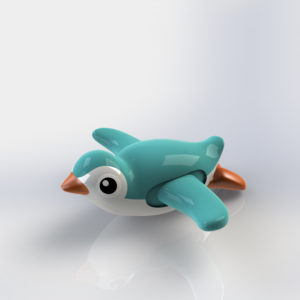Penguin toy designed by Justin Tsui  artefactx