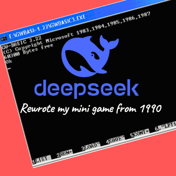 DeepSeek rewrote my mini game from the 90s
